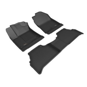 Hyundai Kona Floor Mat Set - 3D MAXpider - Kagu Series - Black - `21-`23 Hyundai Kona Floor Mat Set - 3D MAXpider - Kagu Series - Black - `21-`23